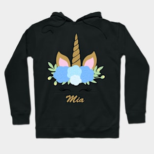 Unicorn Mia - Blue Hoodie